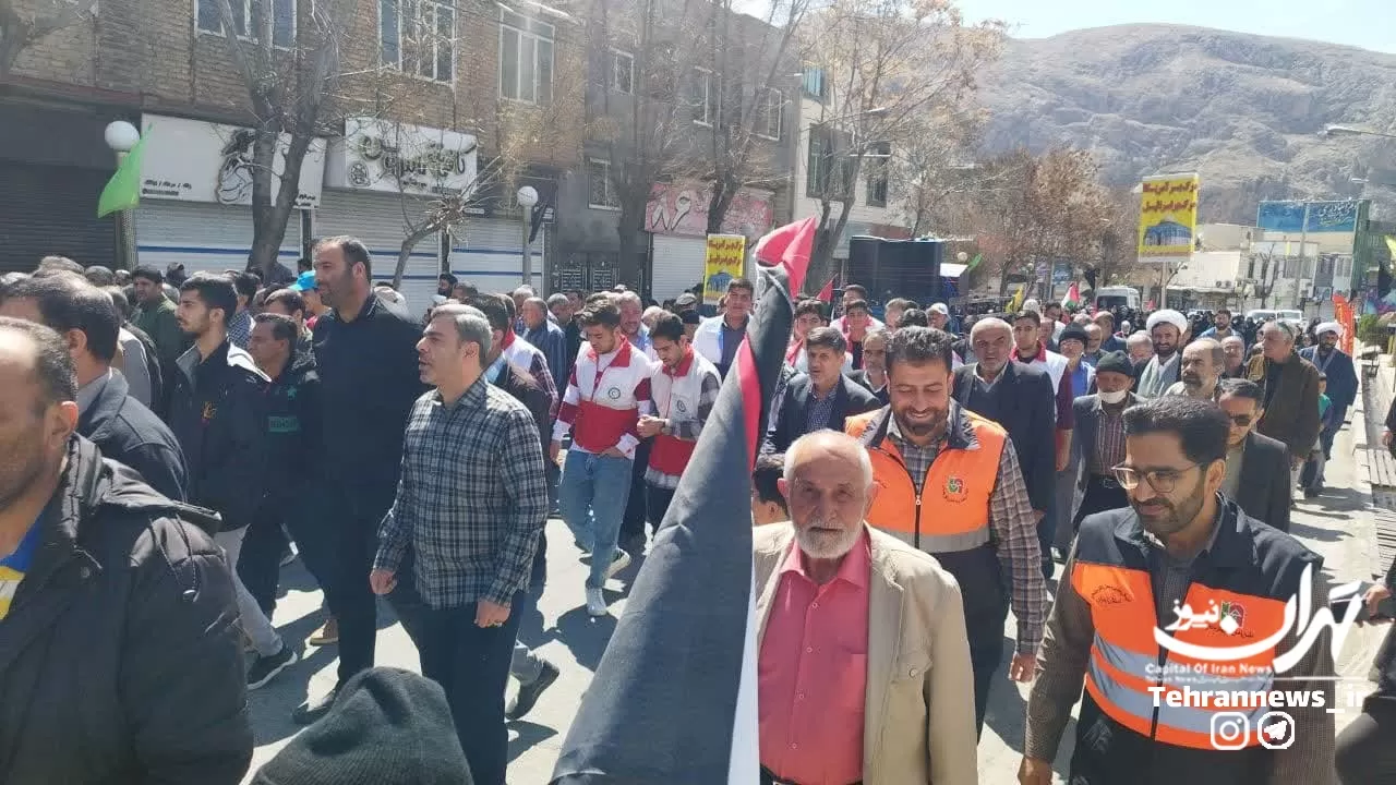 حضور باشکوه مردم فیروزکوه در راهپیمایی روز قدس