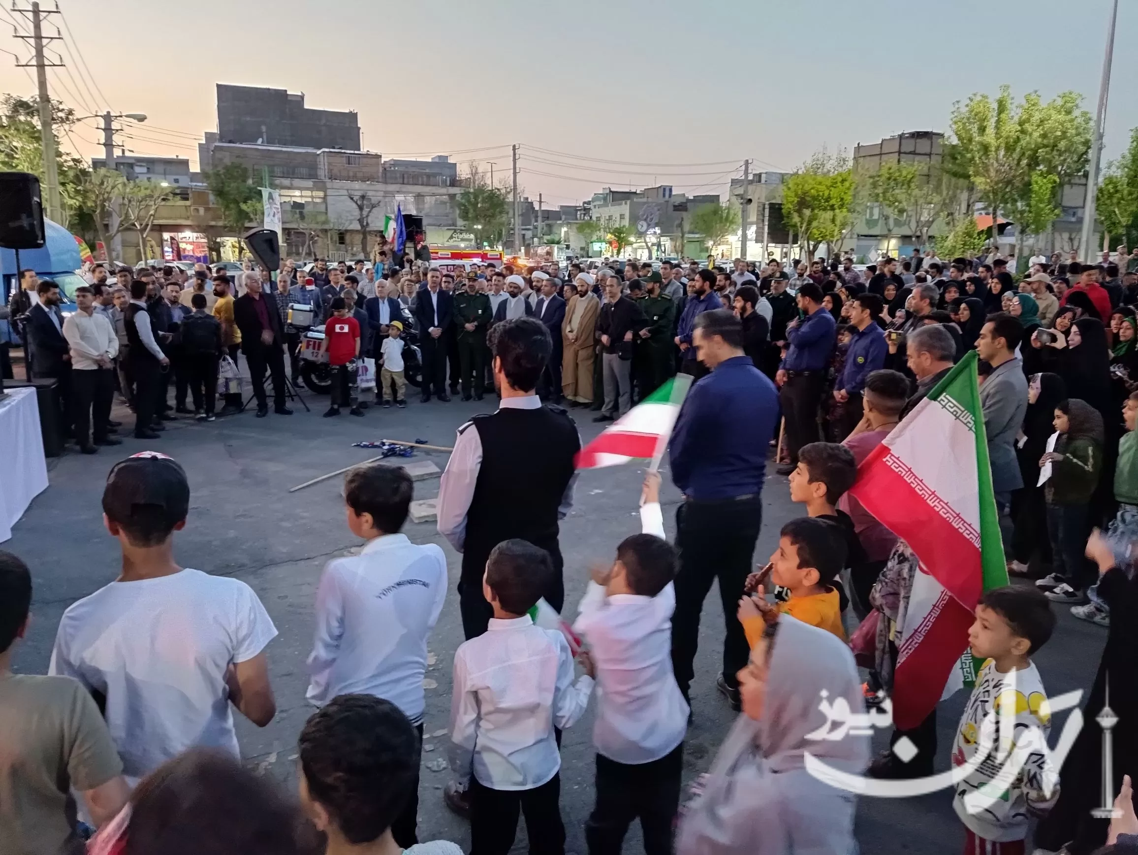 شادی مردم باقرشهر در تحقق وعده صادق