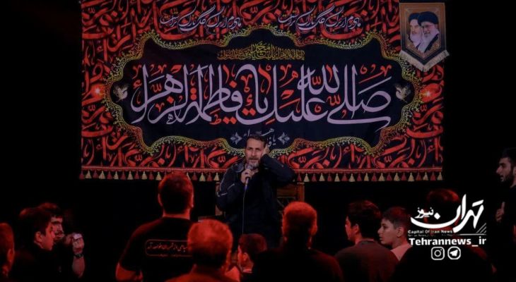 عزای فاطمیه در حرم شهدای گمنام شهرستان قدس