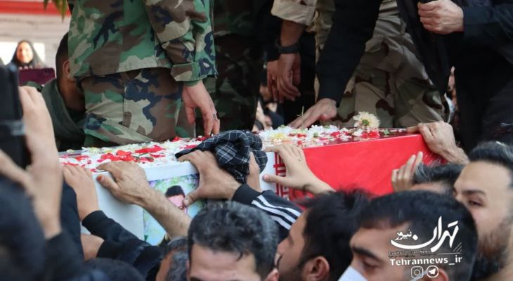 وداع باشکوه امیریه با دو شهید گلگون‌کفن