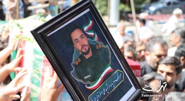 برگزاری باشکوه مراسم تشیع و تدفین شهید امنیت
