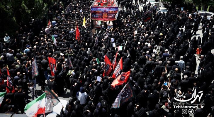 تشییع پیکر سربازان شهید وطن در شهرستان قدس