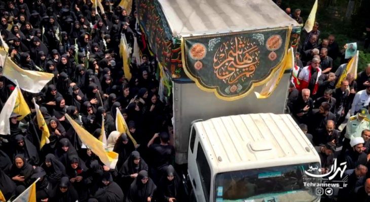 تشییع پیکر مطهر شهید رسانه در شهرستان قدس