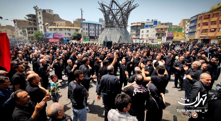 اجتماع بزرگ عزاداران حسینی در شهرستان قدس