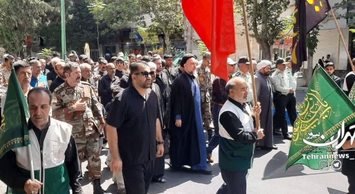 عزاداری باشکوه خادمیاران رضوی در شهرستان‌های تهران