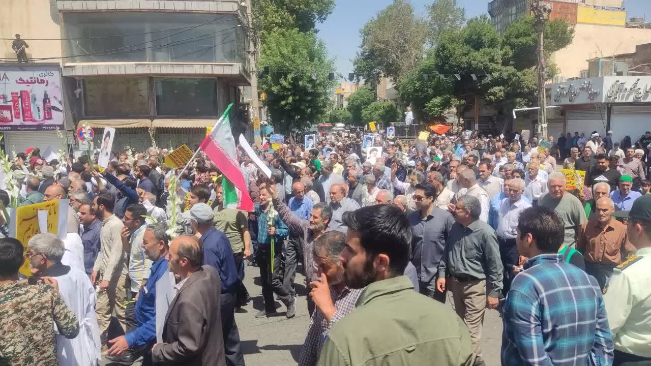 راهپیمایی ۱۵ خرداد در ورامین برگزار شد